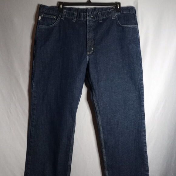 Carhartt FR Flame Resistant Cat2 Traditional Fit Men's Straight Dark Jeans 44x30 - Picture 1 of 10